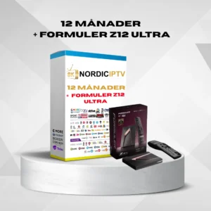 12 Månaders IPTV Abonnemang + FORMULER Z12 ULTRA