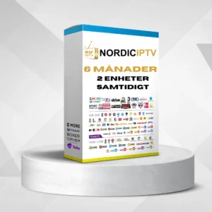 6 Månaders IPTV Abonnemang ( 2 Enheter Samtidigt )